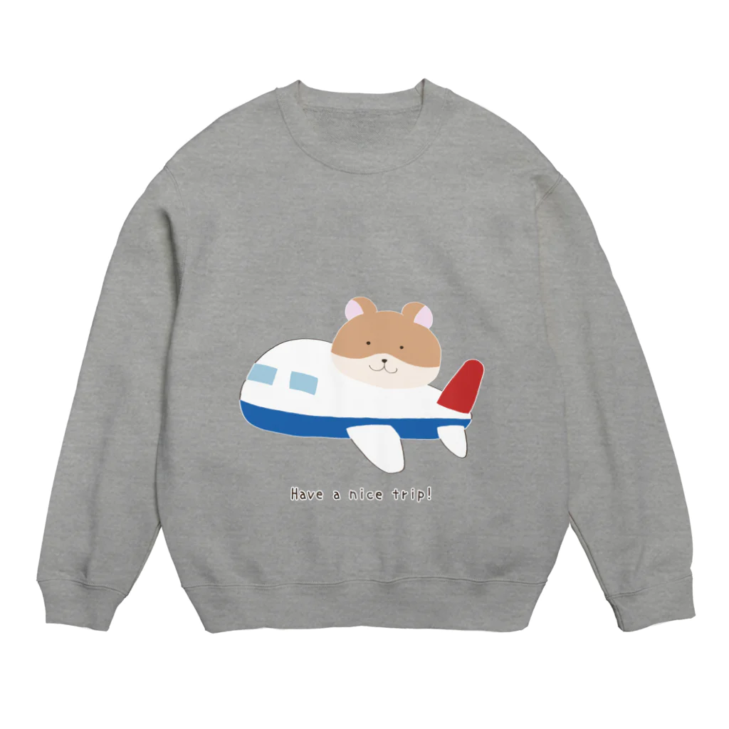 はちわれネコのポーカーフェイスのハヴァ・ナイス・トリップ Crew Neck Sweatshirt