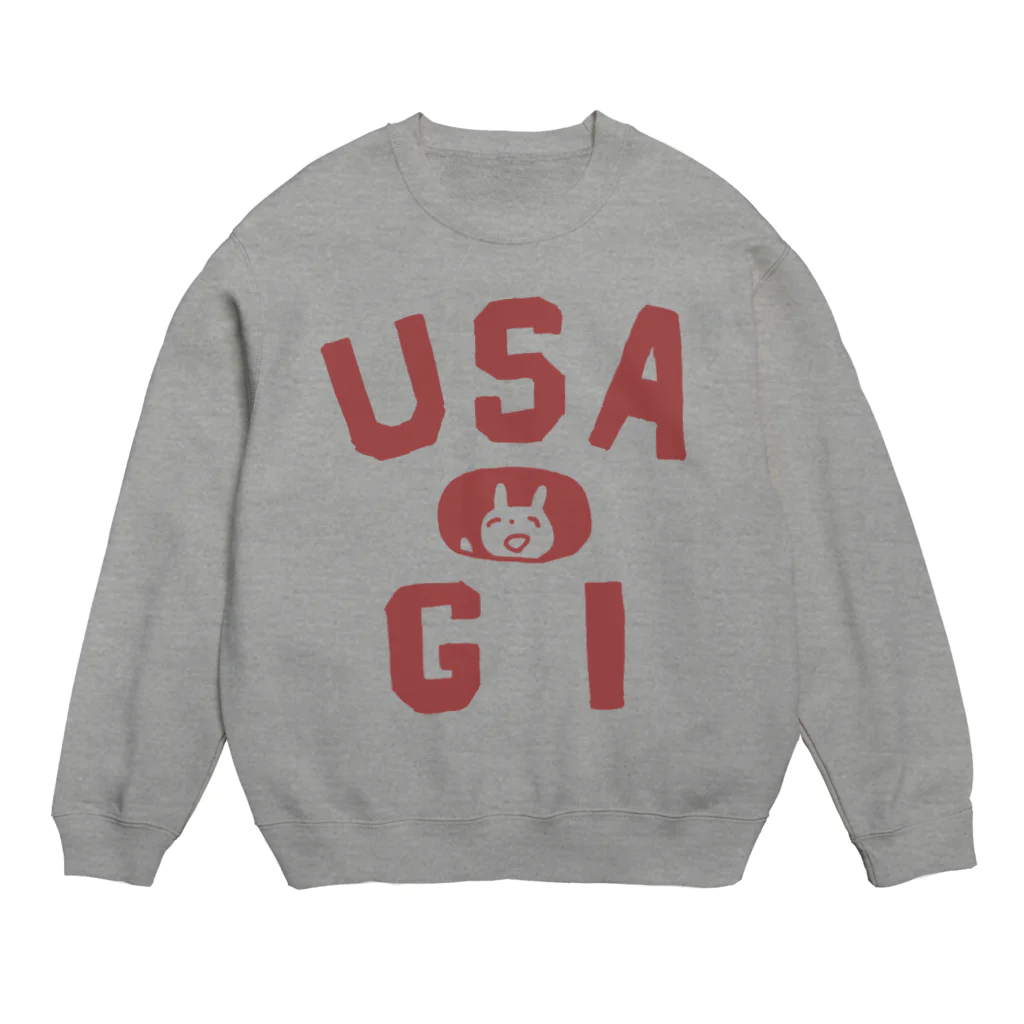 ワタナベスグルのUSA 赤 Crew Neck Sweatshirt