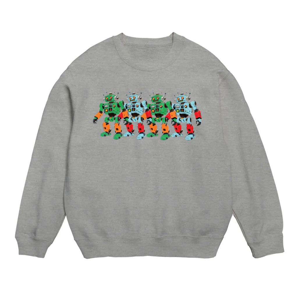 せつらデザイングッズのロボロボ Crew Neck Sweatshirt