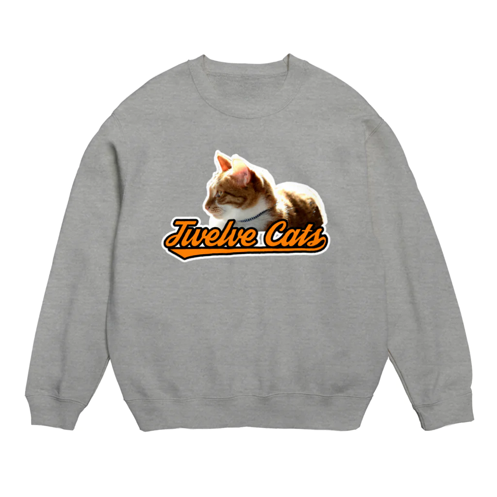 Twelve Catsのメジャー！ Crew Neck Sweatshirt