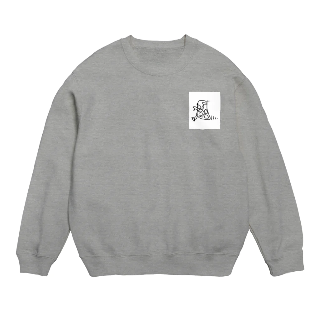 -END-の脳内ミジンコ Crew Neck Sweatshirt