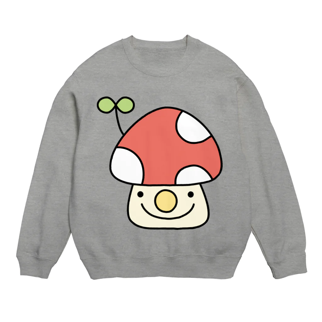 165's!!の芽が出たきのこ Crew Neck Sweatshirt