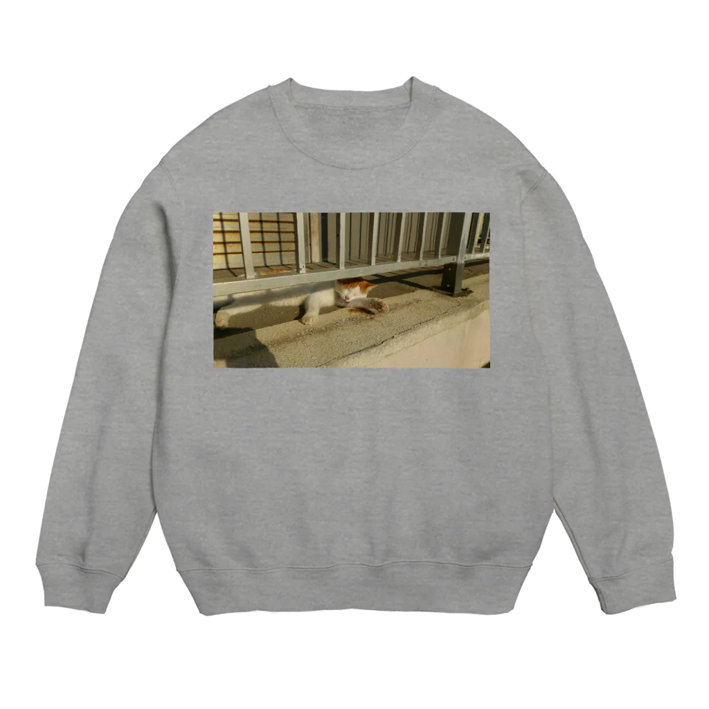 aquariumageのもう疲れたニャ Crew Neck Sweatshirt