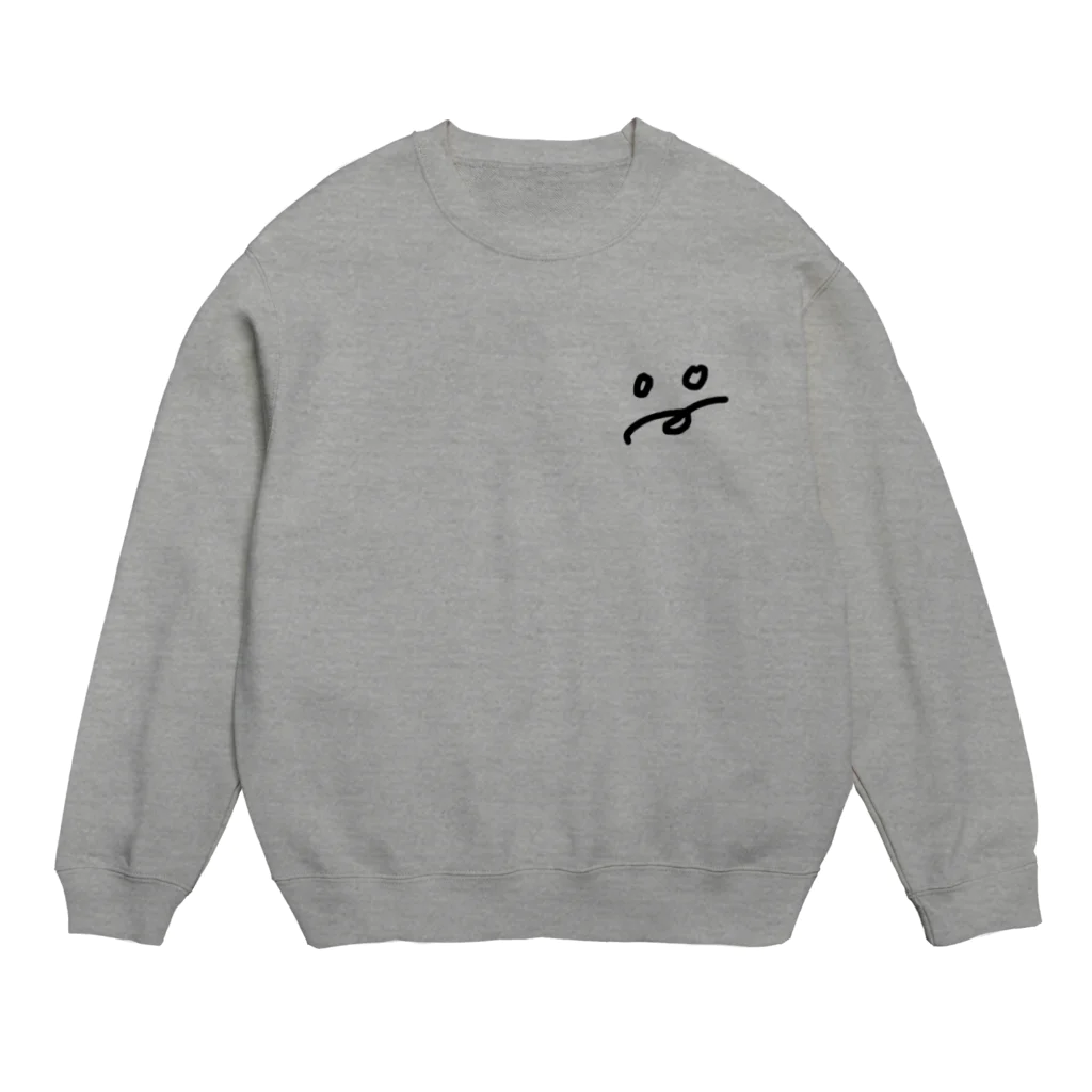 kazuki_chanのかお Crew Neck Sweatshirt