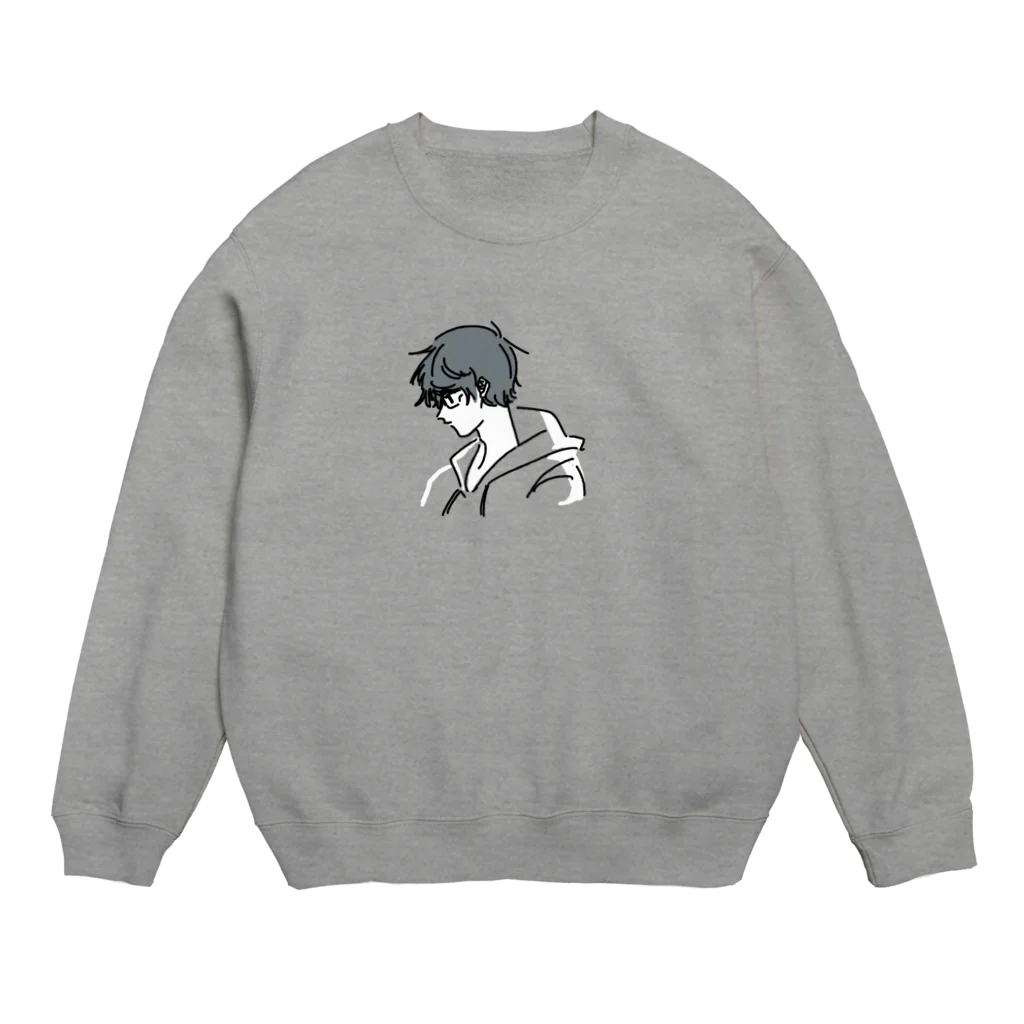 みどりのいろどりパーカーくん Crew Neck Sweatshirt