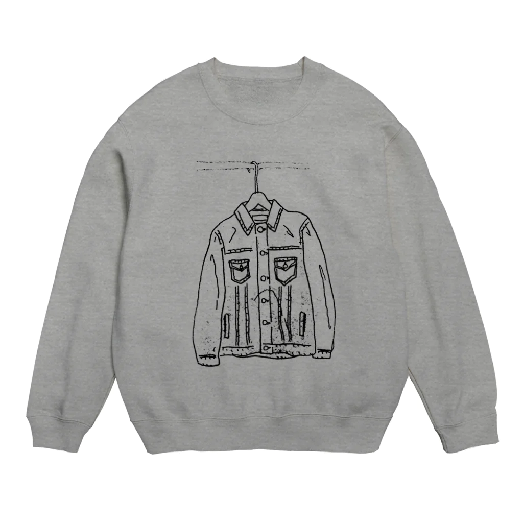 mosh.のデニムのジャケット Crew Neck Sweatshirt