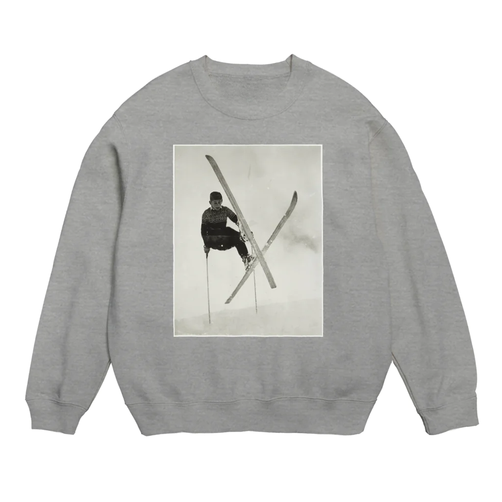 VintageのBILLY DAY, 8 OR 9 YEARS OLD, DOING A FLYING JUMP TURN Crew Neck Sweatshirt