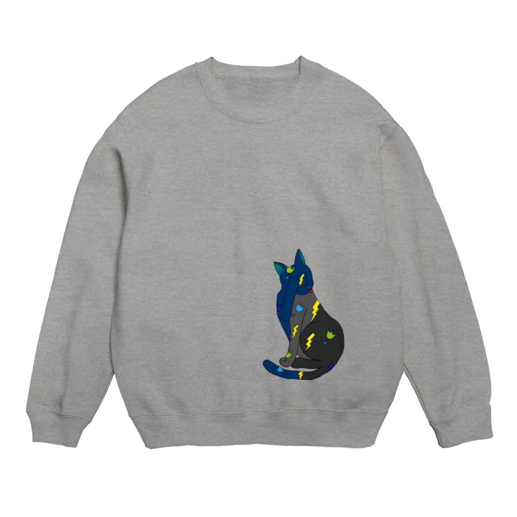 black38のお天気おねこさん(=‘ｘ‘=)2 Crew Neck Sweatshirt