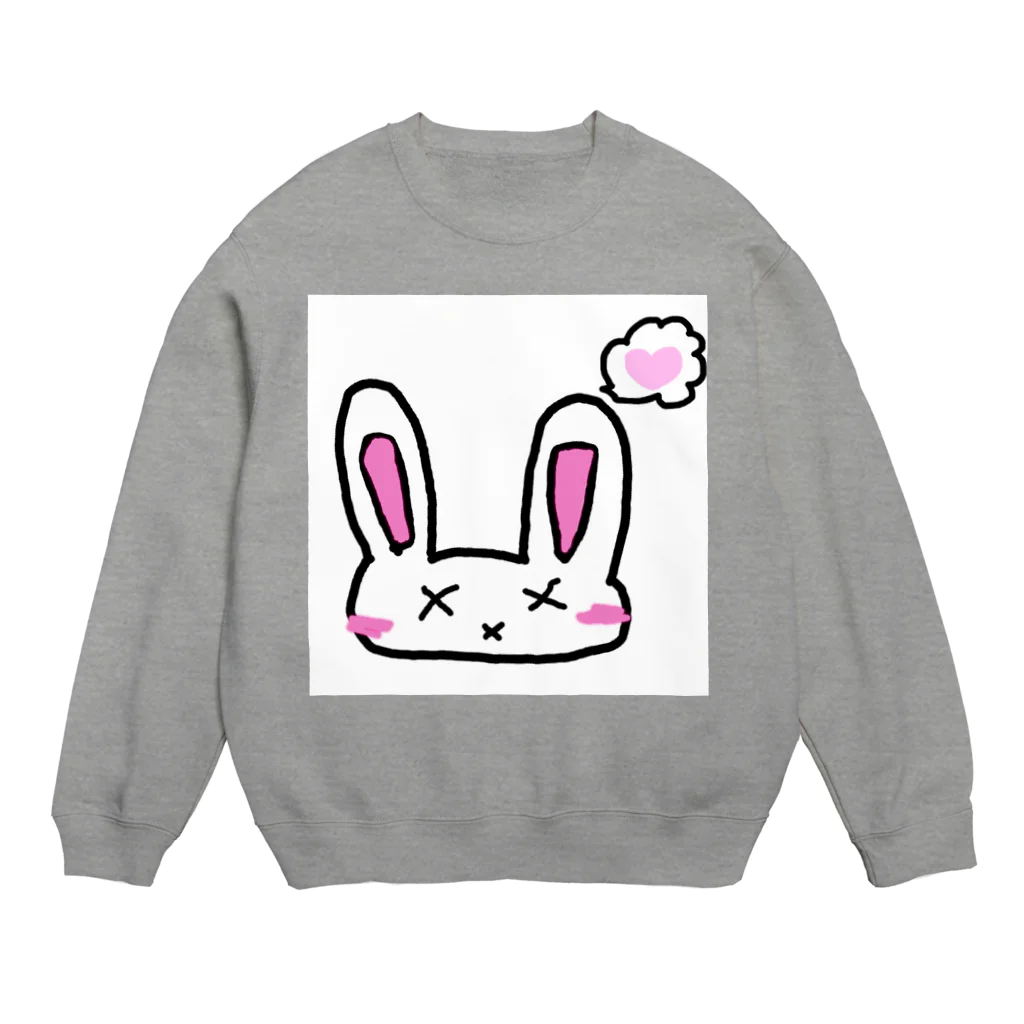 ~夢みるえんじぇる~の罰うさぎ(照れver) Crew Neck Sweatshirt