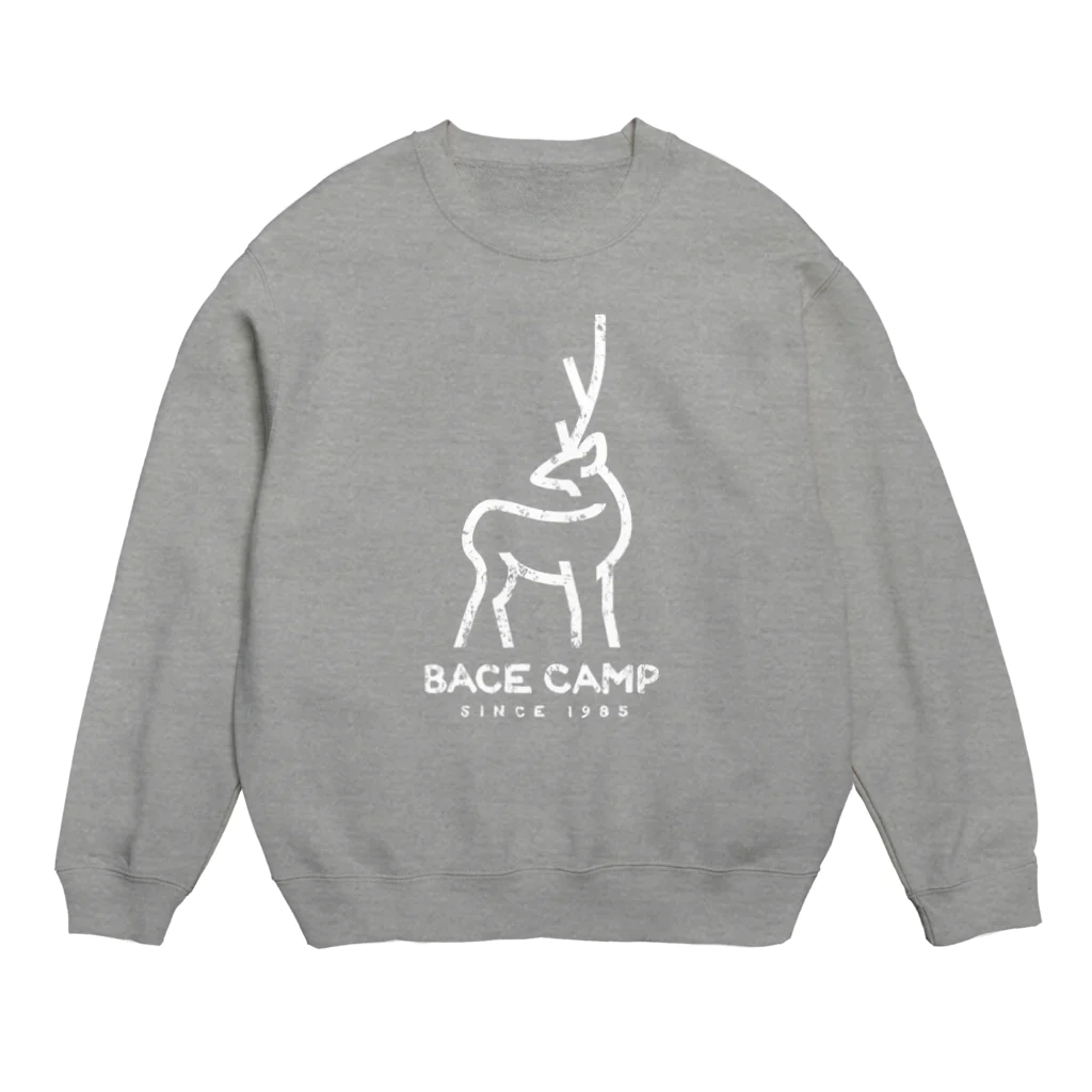 BASE-CAMPのBASE シカ 01WHITE Crew Neck Sweatshirt