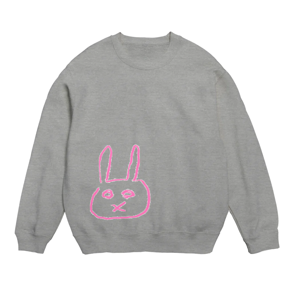 イズミゴンのあのウサギピンク Crew Neck Sweatshirt