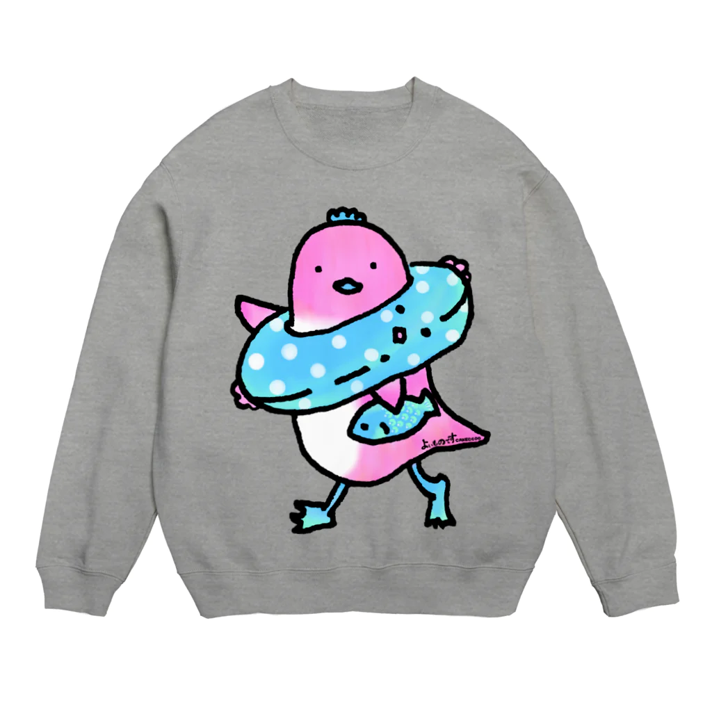 Cɐkeccooのよいものです-うきうきとり Crew Neck Sweatshirt