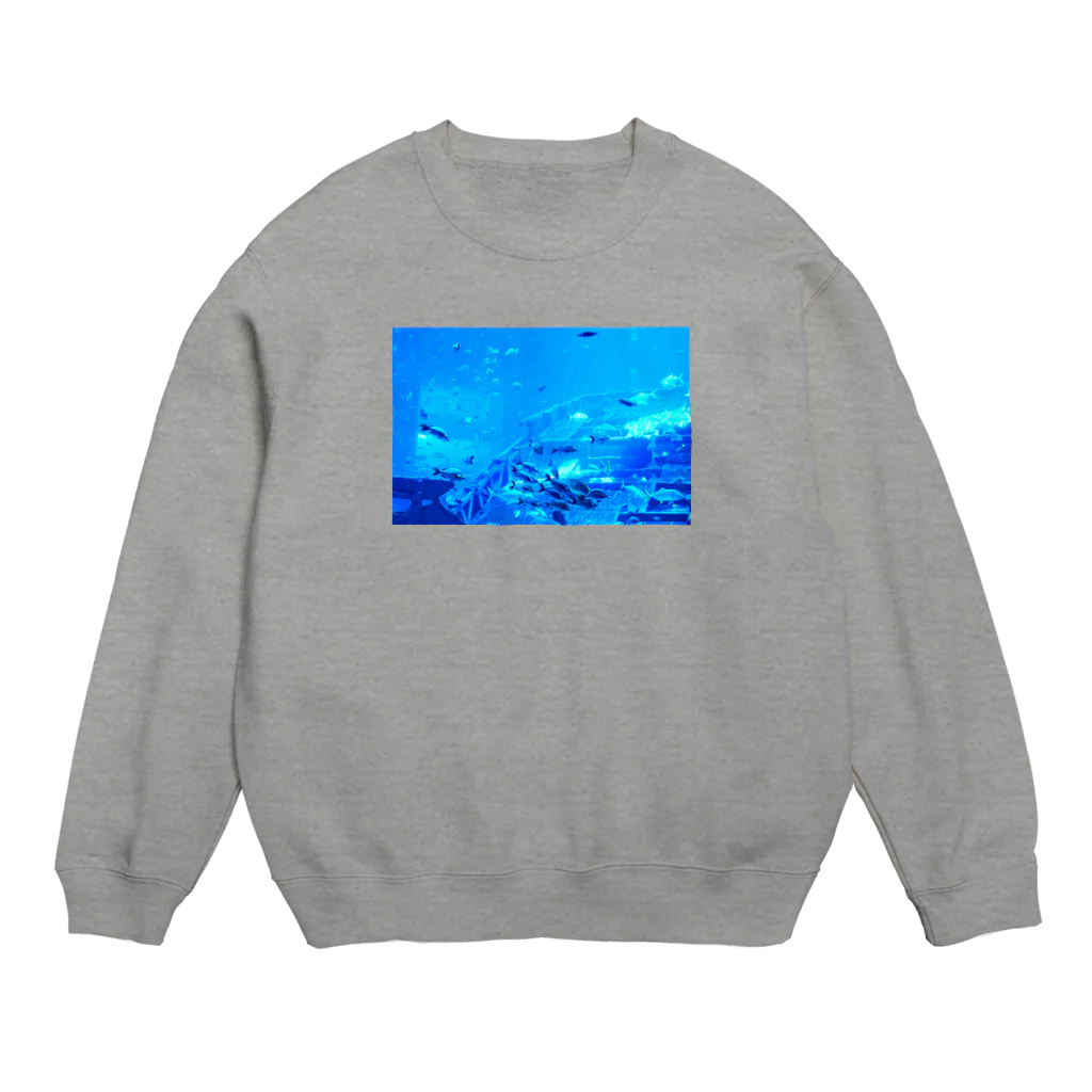 cozcozの青のせかい Crew Neck Sweatshirt