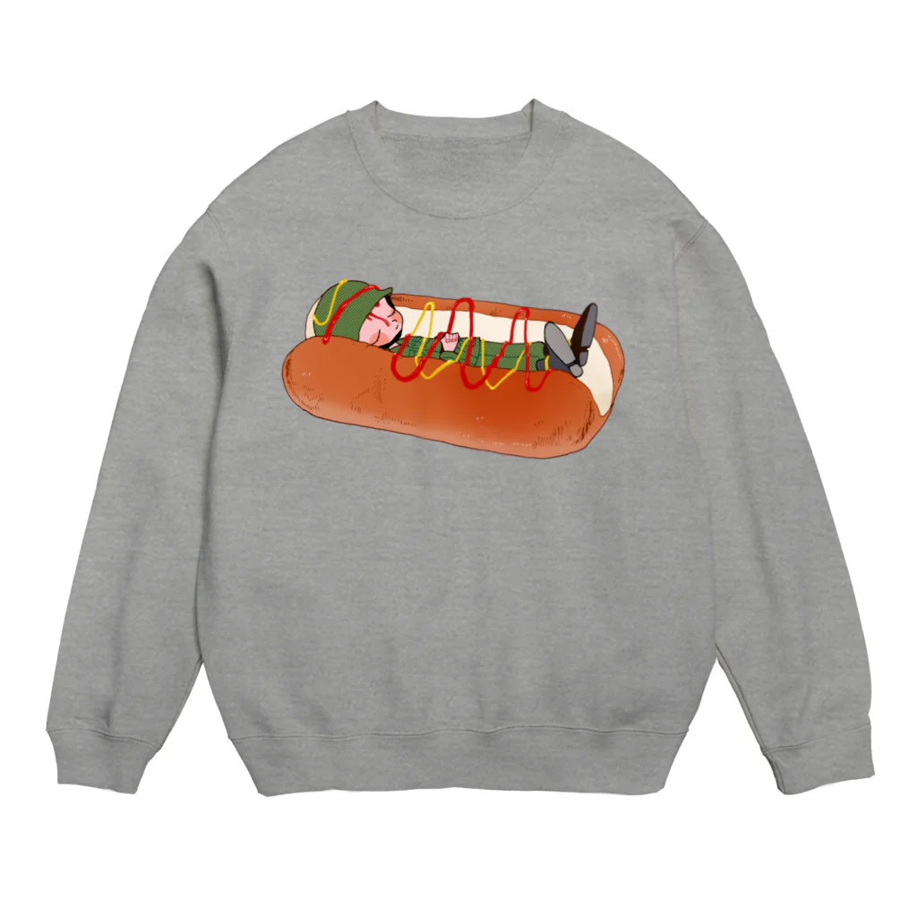 nnmnnjiのホットドッグソルジャー Crew Neck Sweatshirt