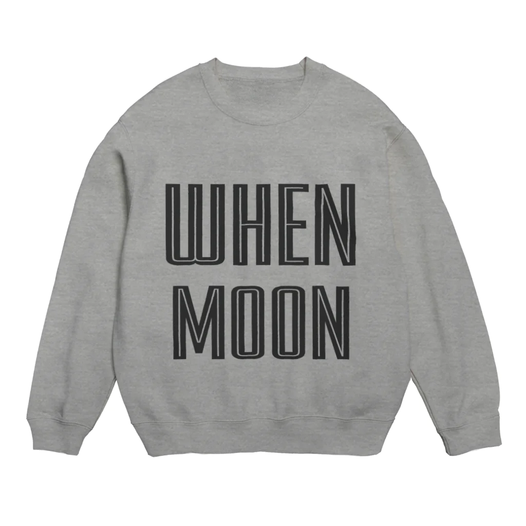 【仮想通貨】ADKグッズ専門店 のWHEN MOON Crew Neck Sweatshirt