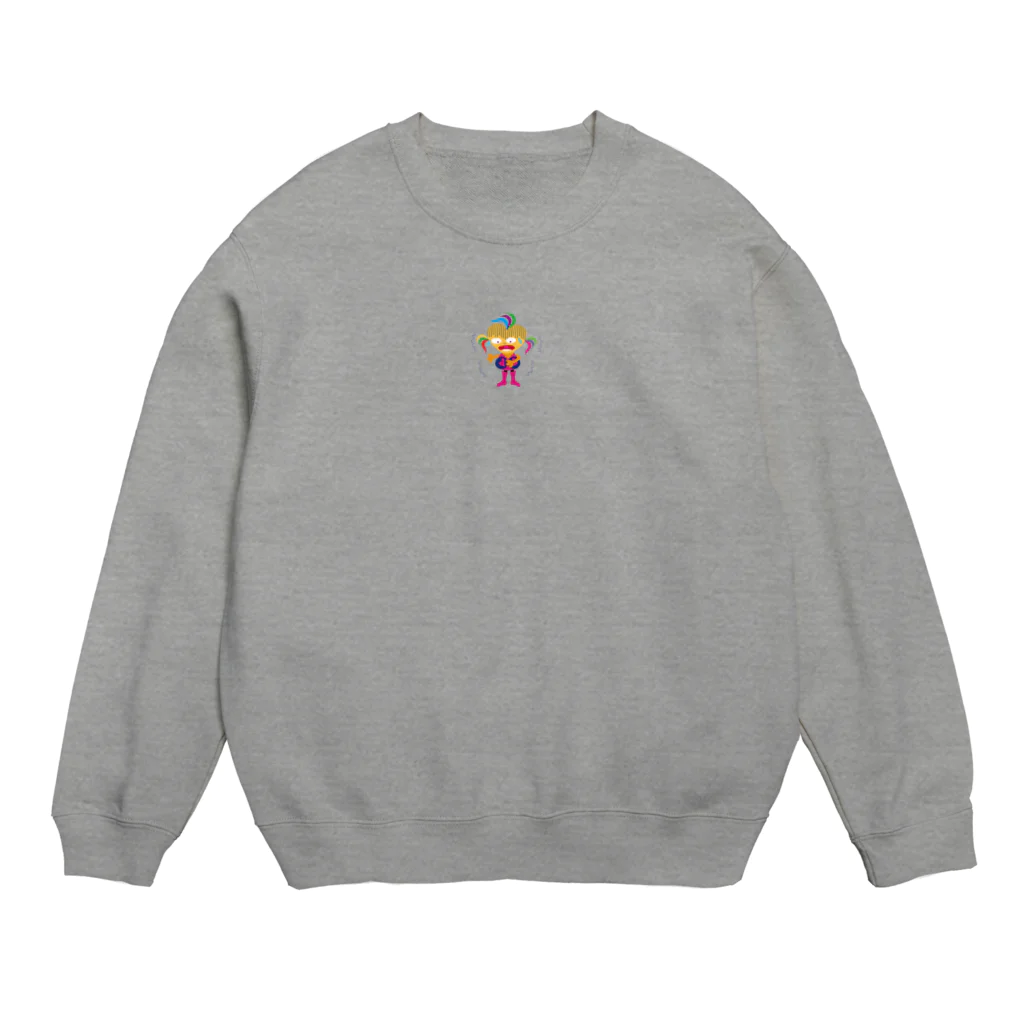 ジルトチッチのデザインボックスのビザコちゃん、ピンチ！ガクガクガク。。。 Crew Neck Sweatshirt