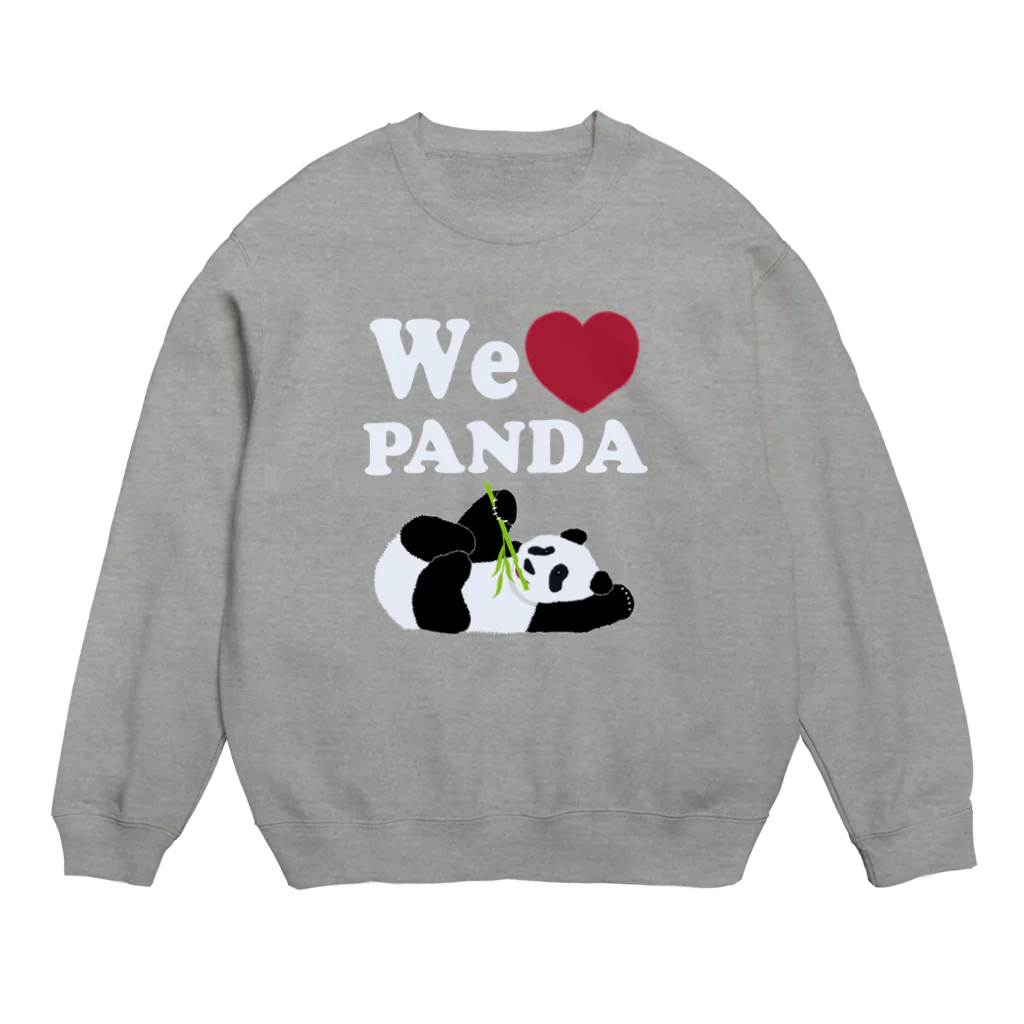 キッズモード某のwe love パンダ　濃色用 Crew Neck Sweatshirt