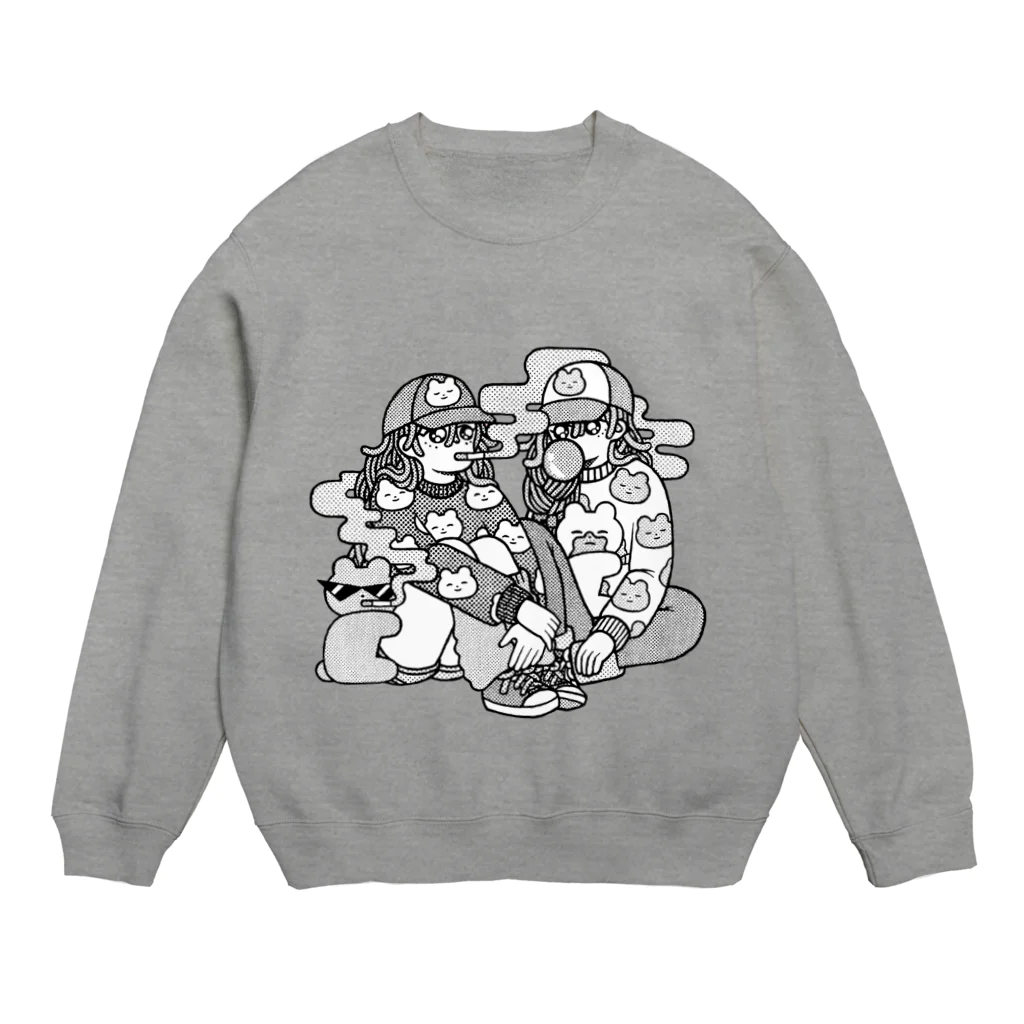 おおぐりさちこの吸って吐いて Crew Neck Sweatshirt