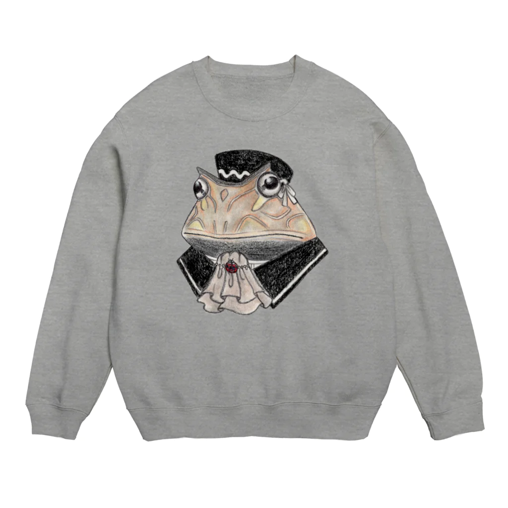 ねんねん虫のほっぺたさん Crew Neck Sweatshirt