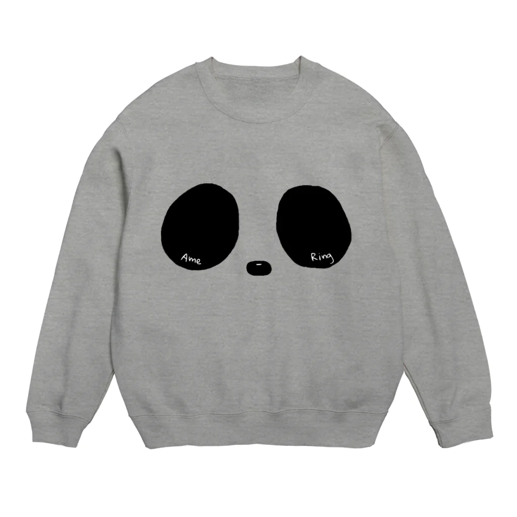 Ame-RingsのRing Eye(モノクロ) Crew Neck Sweatshirt