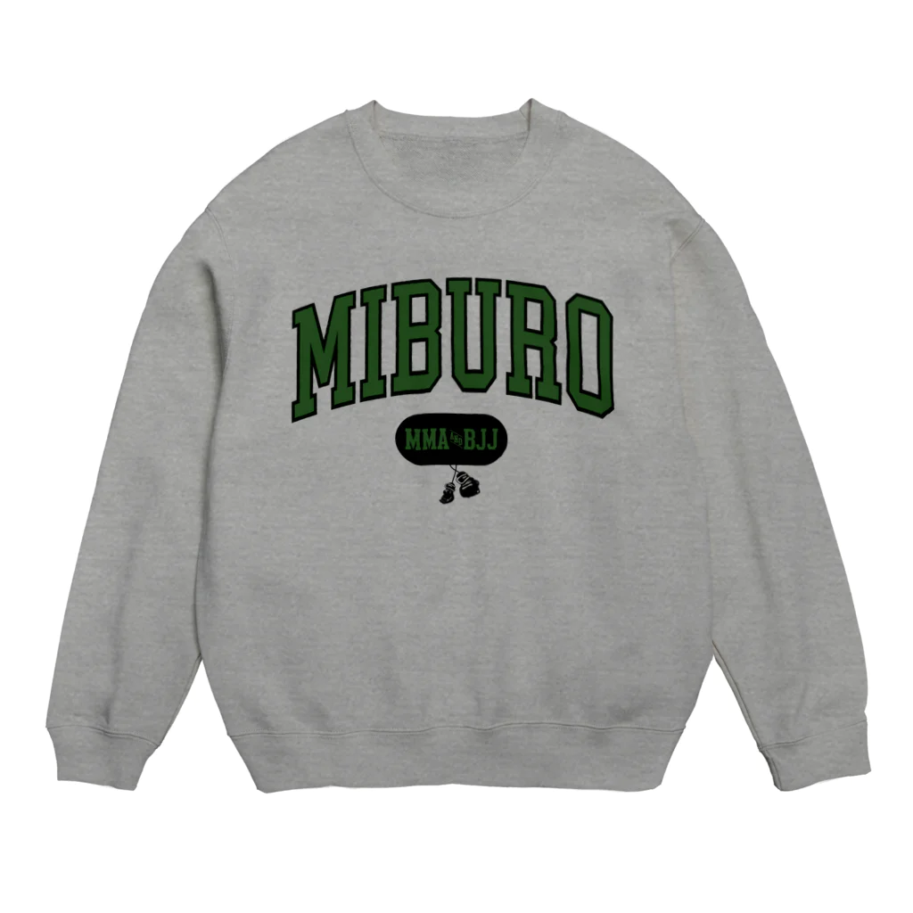 No.326のカレッジ2 グリーン×ブラックロゴ Crew Neck Sweatshirt