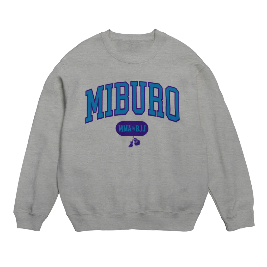 No.326のカレッジ2 ブルー×パープルロゴ Crew Neck Sweatshirt