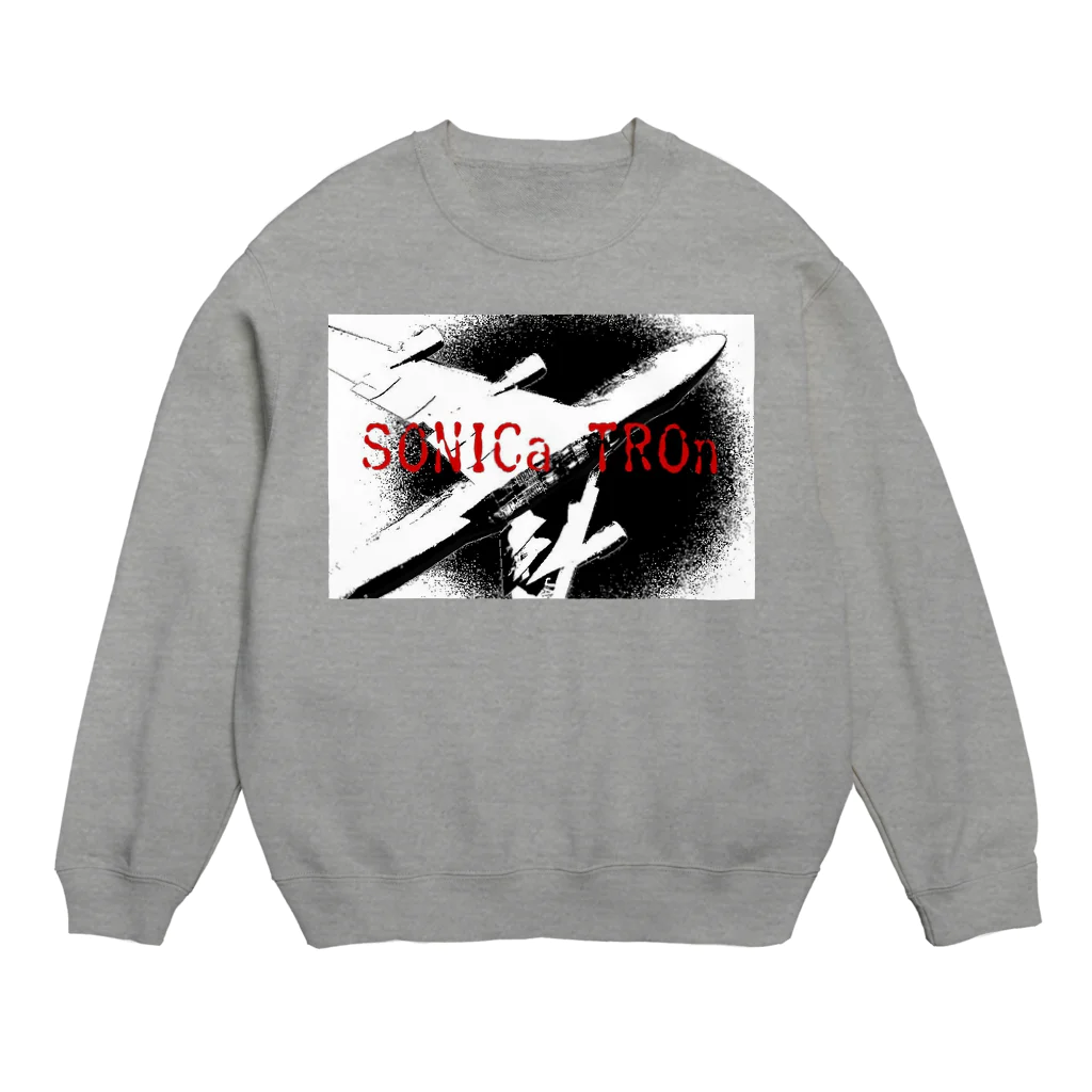 smokycafeの【SONICa TROn】 Orange Air シリーズ Crew Neck Sweatshirt