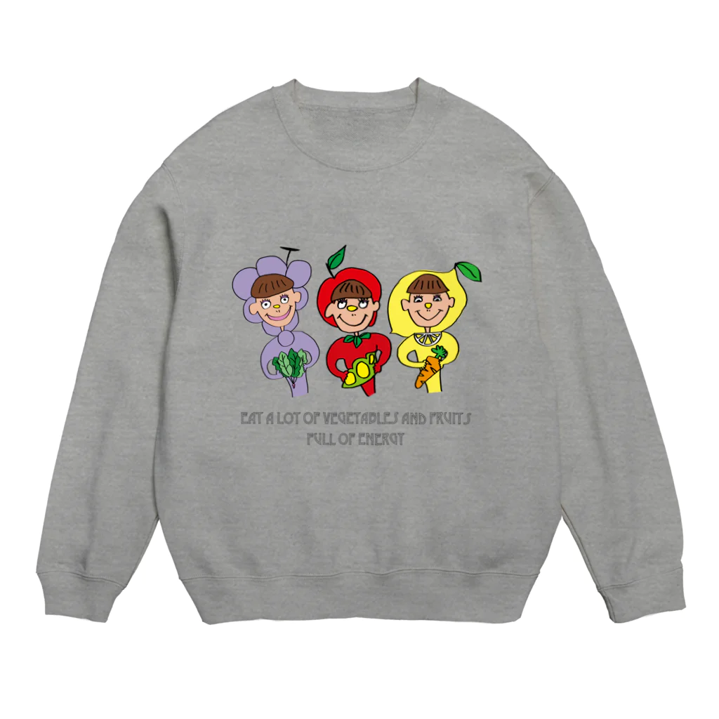 fulaughjiのふじフルーツ/Fuji Fruit Crew Neck Sweatshirt