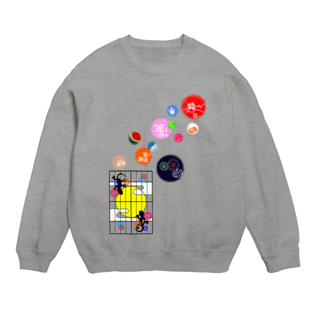 locus-loquaxの（しょうじ×やもりT）＝ヤモティー！！ Crew Neck Sweatshirt