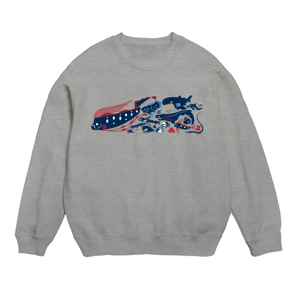 みなとまち層の深海魚A Crew Neck Sweatshirt