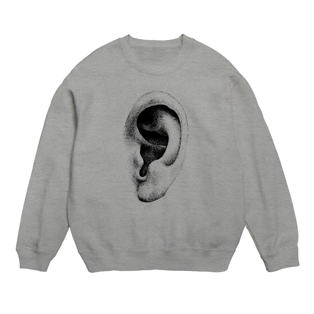 64の耳(black) Crew Neck Sweatshirt