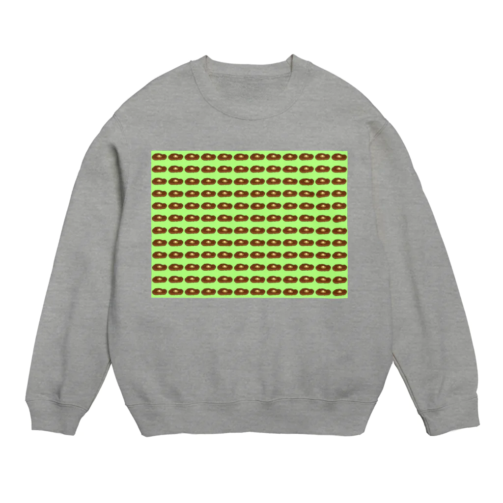 AMADAIのステーキ・緑バージョン Crew Neck Sweatshirt