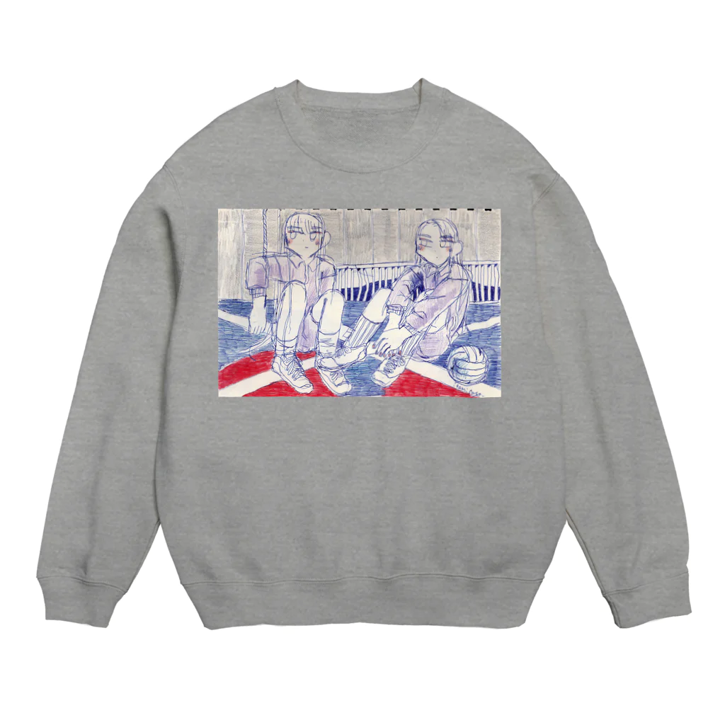 伊丹小夜の体育館 Crew Neck Sweatshirt