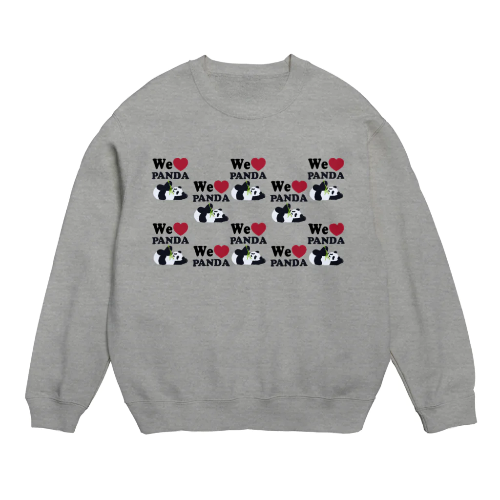 キッズモード某のwe love パンダ　総柄 Crew Neck Sweatshirt