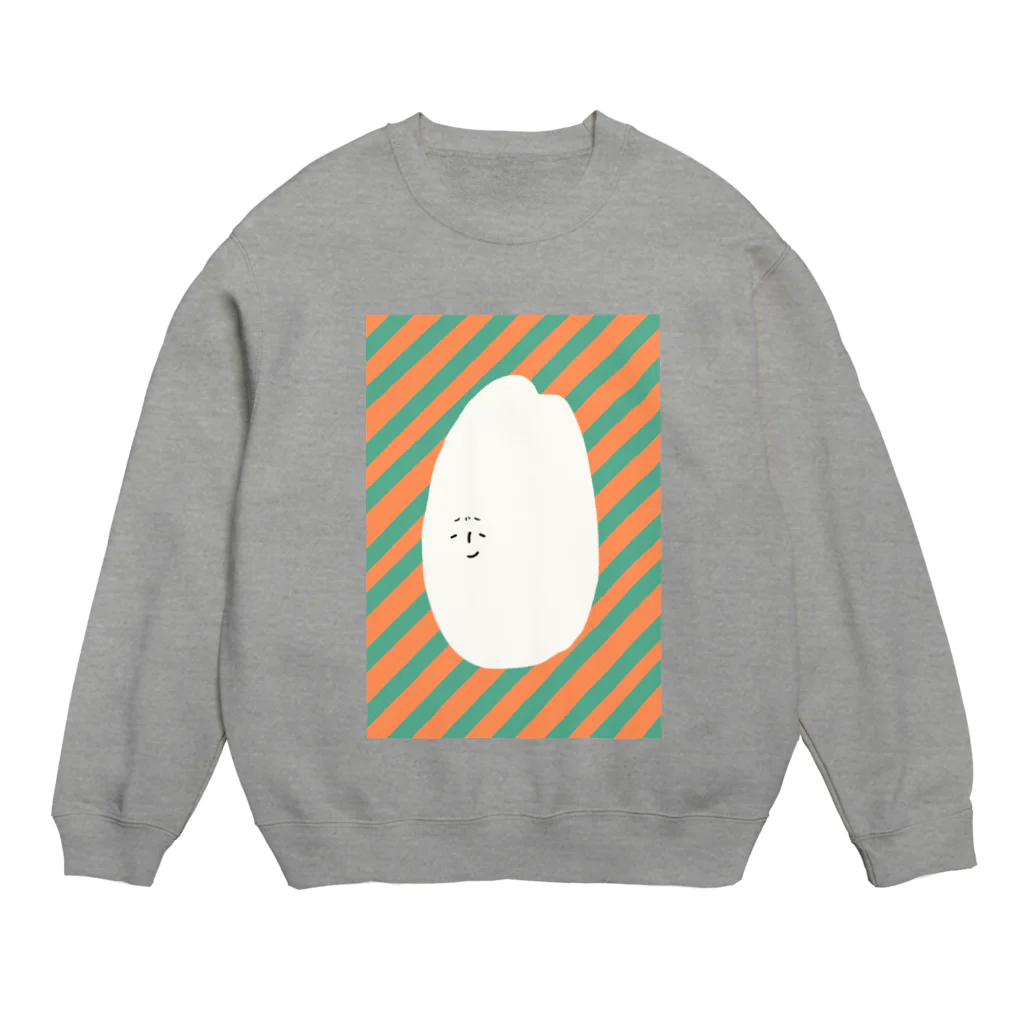 モーのおこめつぶさん(鮭と青菜カラー) Crew Neck Sweatshirt