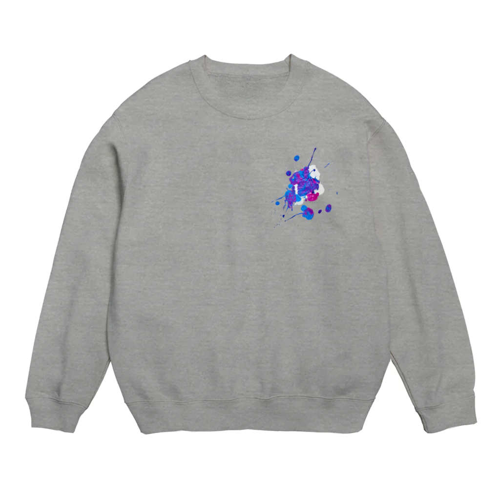 五十嵐灯の流血 Crew Neck Sweatshirt