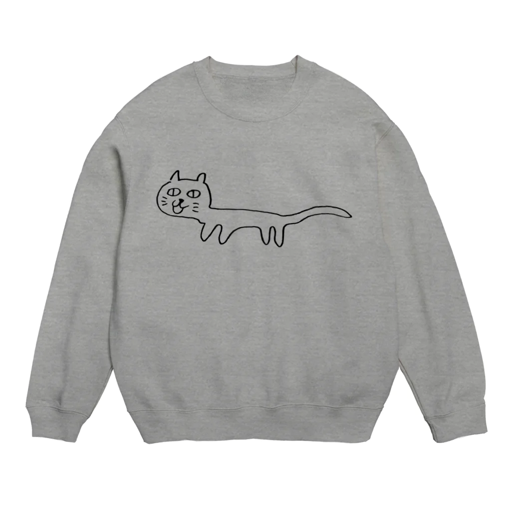 オーパルとレモンの木のちょっと長いネコ Crew Neck Sweatshirt