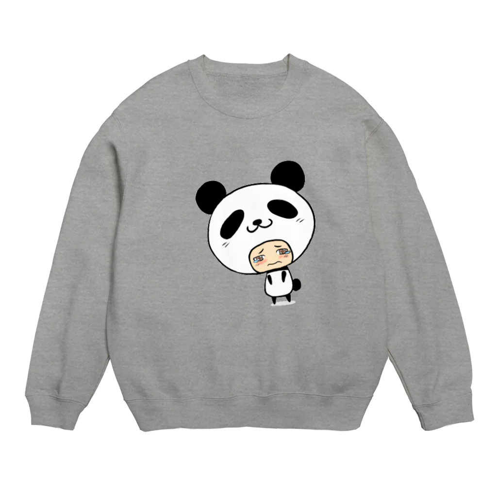 氷笠ケンジのお店の☆パンダさんは今日も寂しげ☆ Crew Neck Sweatshirt
