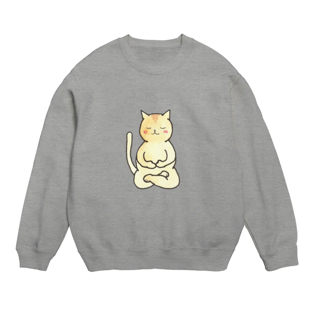 柞のまいんどふるねこ Crew Neck Sweatshirt