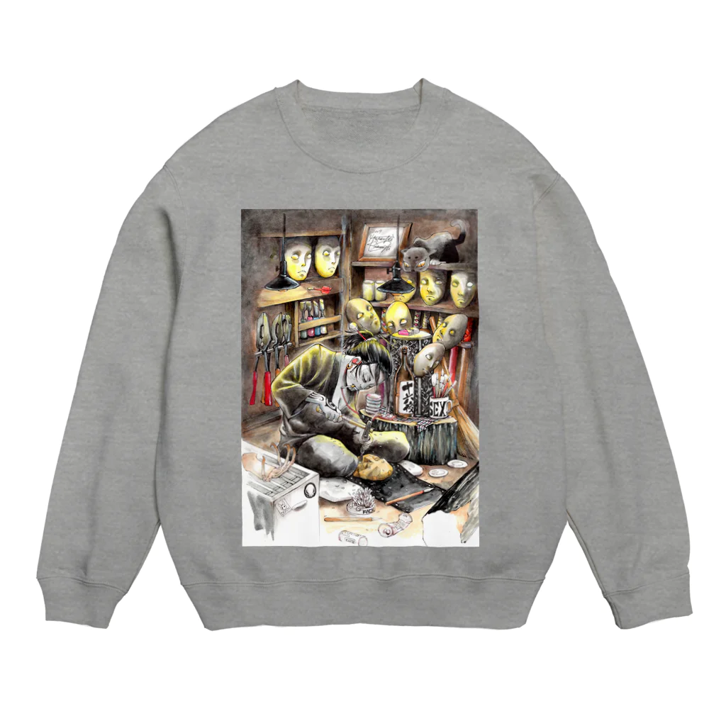 月が輝くこんな夜にの継ぐ者 Crew Neck Sweatshirt