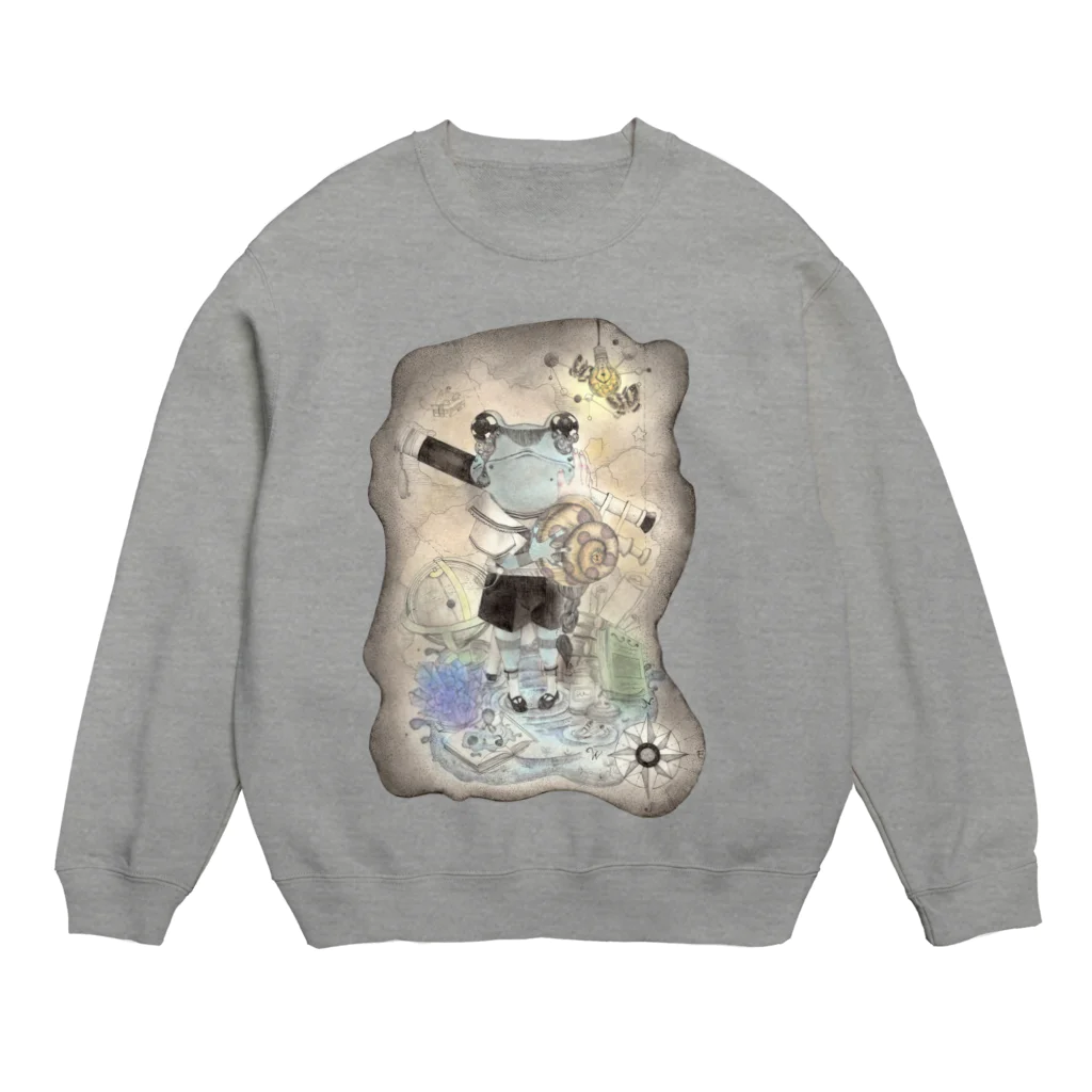 ねんねん虫の涙飛行 Crew Neck Sweatshirt