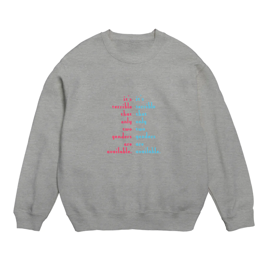 Les survenirs chaisnamiquesの人工/人口ピラミッド(細字ver.) Crew Neck Sweatshirt