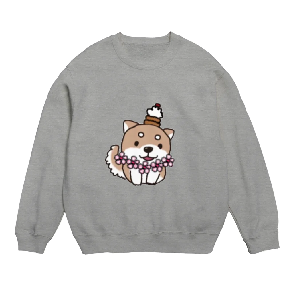 pon pokoの柴犬inハワイ Crew Neck Sweatshirt