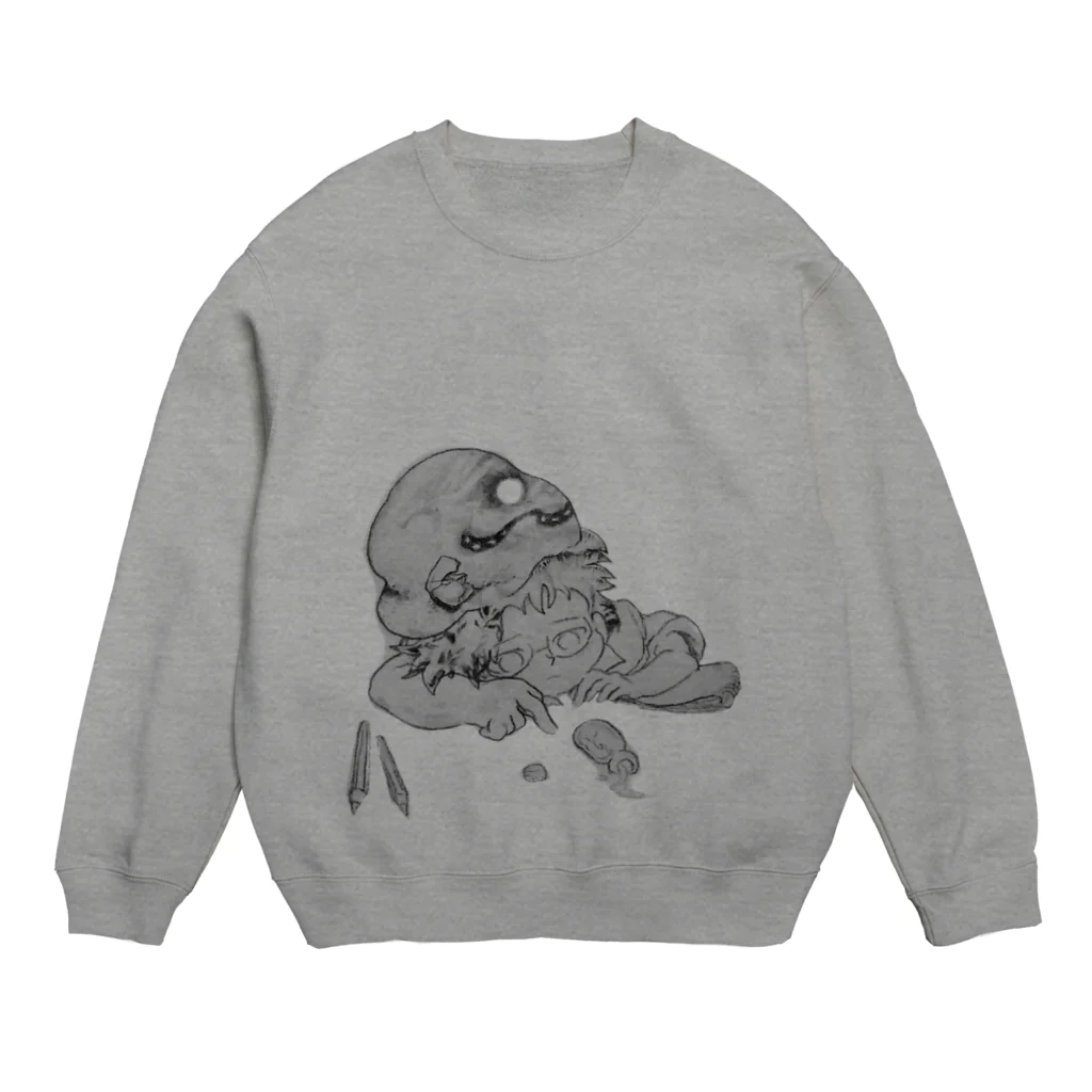 夕暮れざくろの憂鬱.天才なのに Crew Neck Sweatshirt