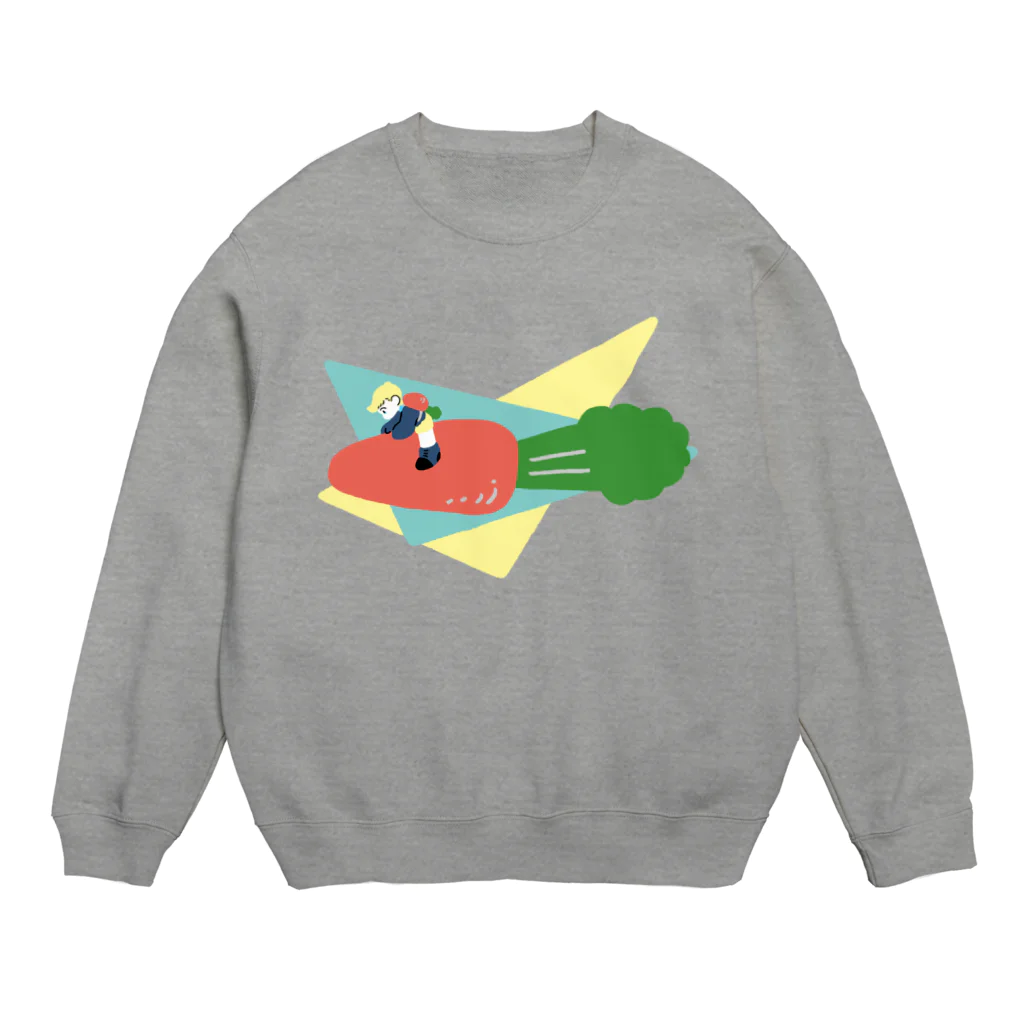 くだものやさんのにんぢんスウェット（大） Crew Neck Sweatshirt