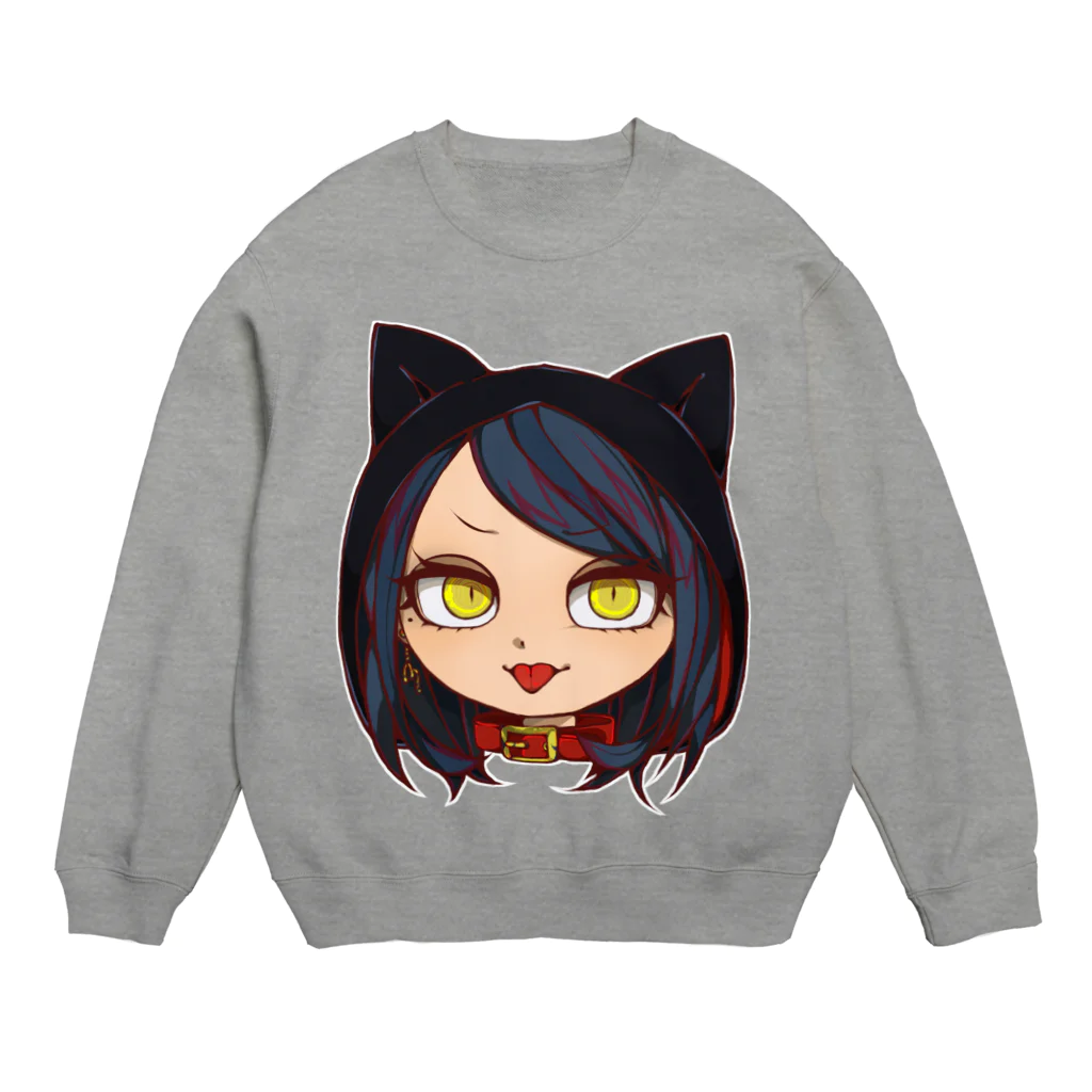 あらい よねこ の ぐっずの暴いてみせてよ Crew Neck Sweatshirt