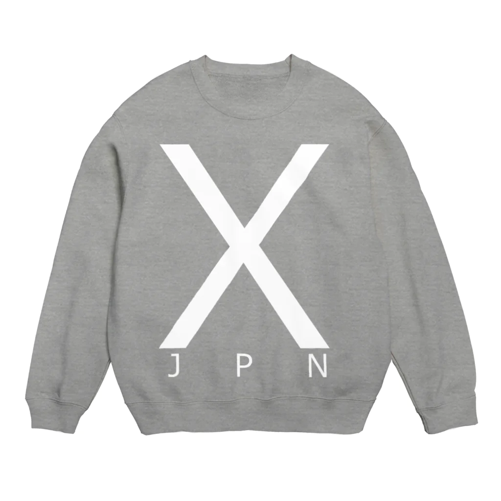 KURENAIのX_white Crew Neck Sweatshirt