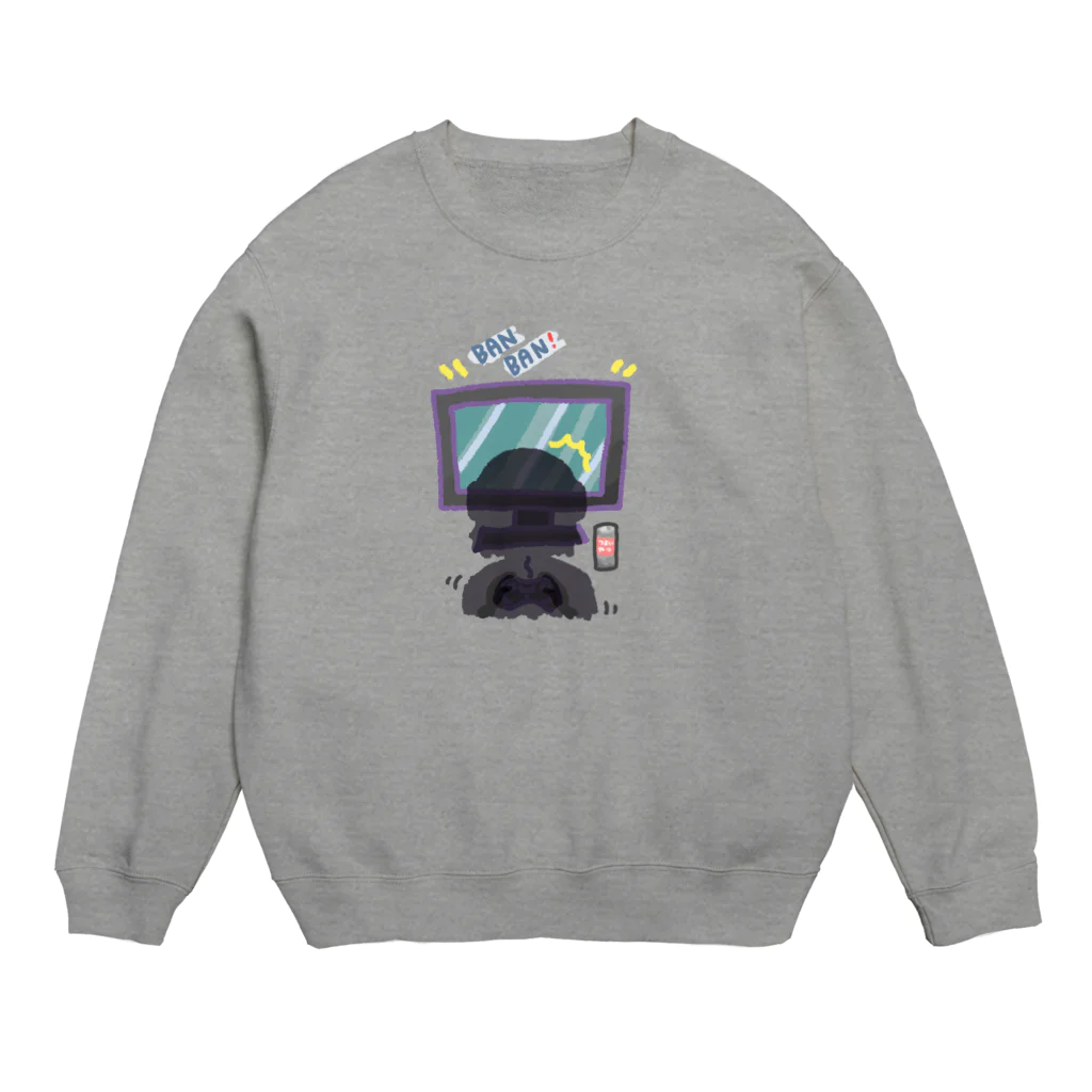 かめはめ娘(匂いフェチ)🐢のゲーム中… Crew Neck Sweatshirt