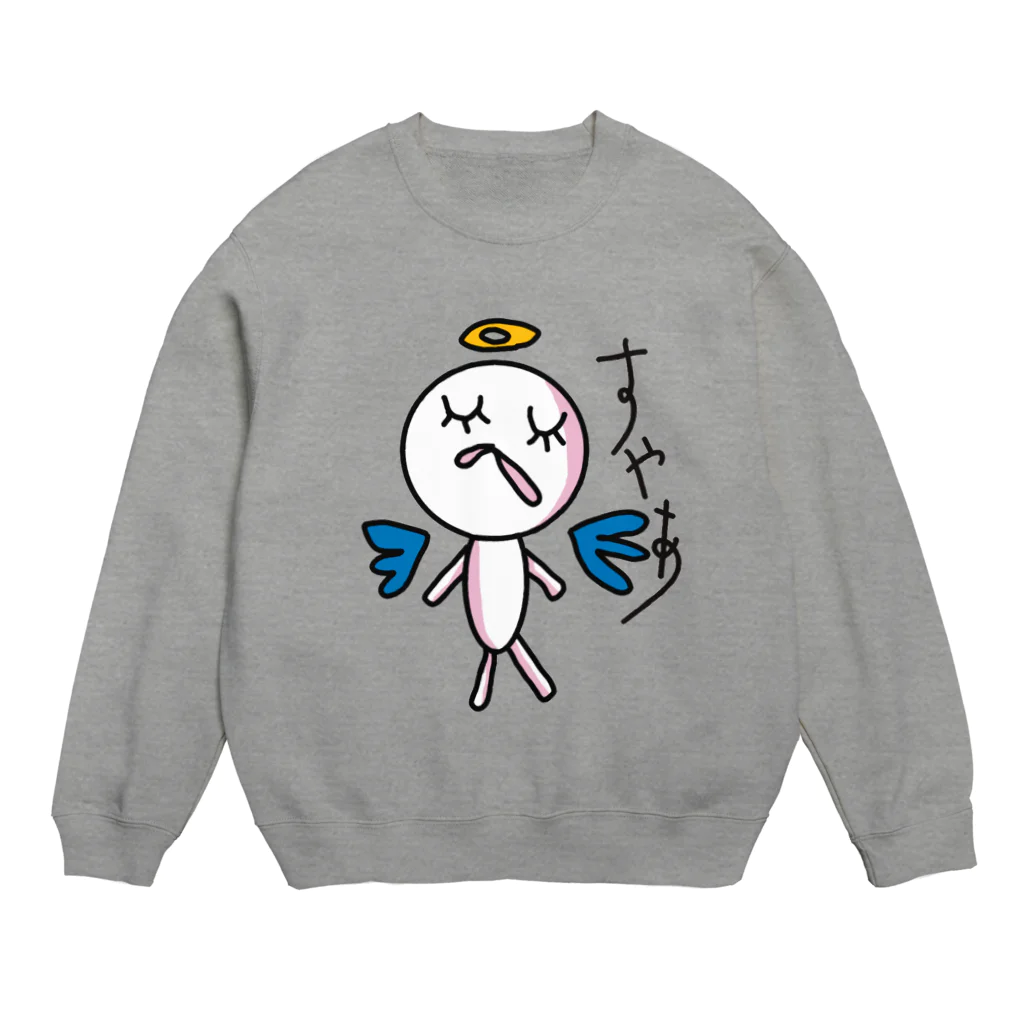 ぽんこつ商店のすやあ神 Crew Neck Sweatshirt