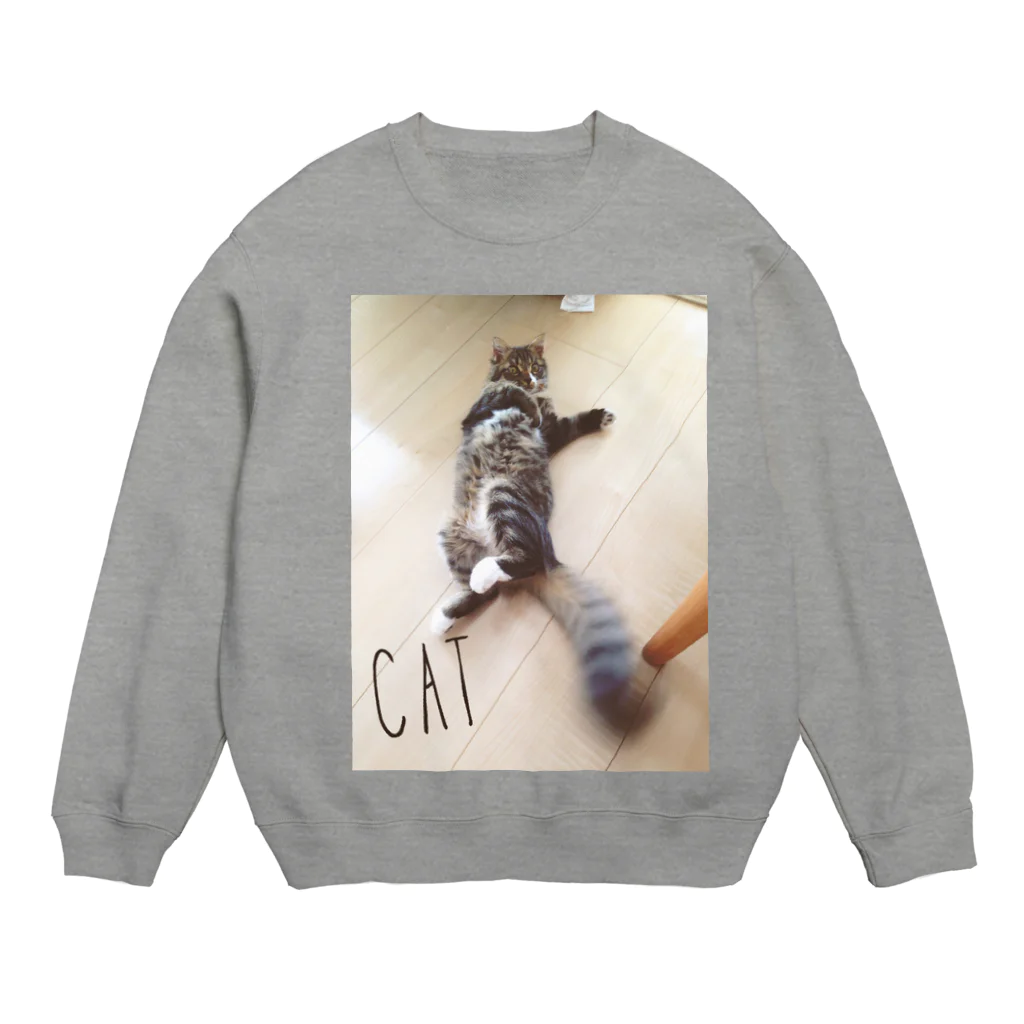 mint_butterの振り向いたmint Crew Neck Sweatshirt